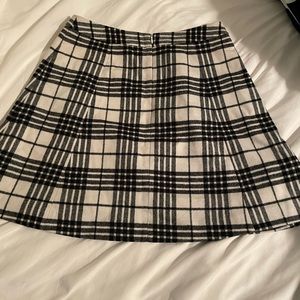 Plaid Pleated Skirt